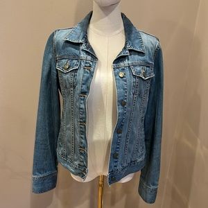 Old Navy Denim Distressed Jean Jacket size Medium